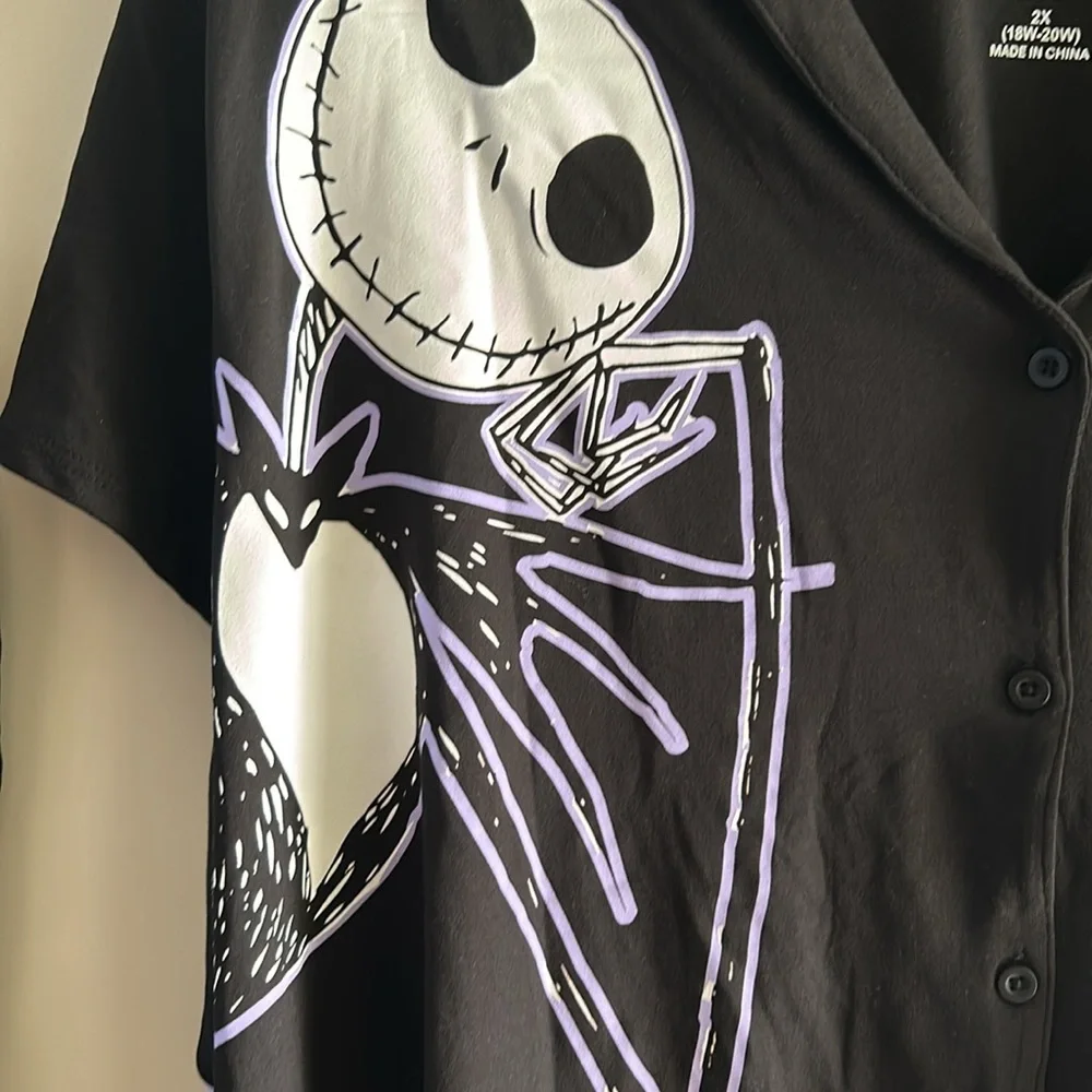 Disney Nightmare Before Christmas Women's Top and Shorts Pajama Set 2-Piece XS - Picture 7 of 10
